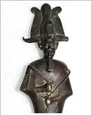 Back to museum: Bronze statue of Osiris