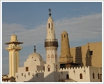 Abu Haggag Mosque, view from the western side, Luxor East Bank