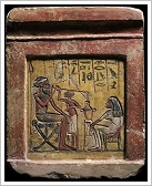 Relief depicting beer drinker with drinking straw