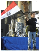 Flag waving child