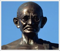 Mahatma Gandhi bust in Cairo