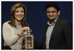 Caroline Kennedy presents Wael Ghonim the John F. Kennedy Profiles in Courage Award