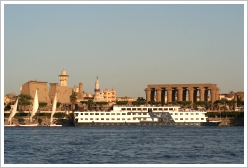Cruise ship on the Nile at Luxor