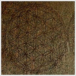 Flower of Life at a pillar of the Osireion at Abydos