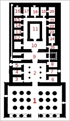 Temple of Hathor at Dendera: Plan